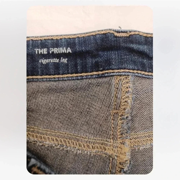 AG Adriano Goldschmied The Prima Cigarette Leg Distressed Jeans Size 25R - Picture 11 of 16